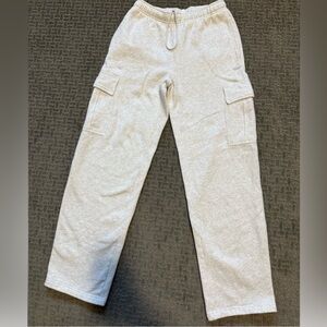 TNA cozy fleece mega fit cargo sweatpants